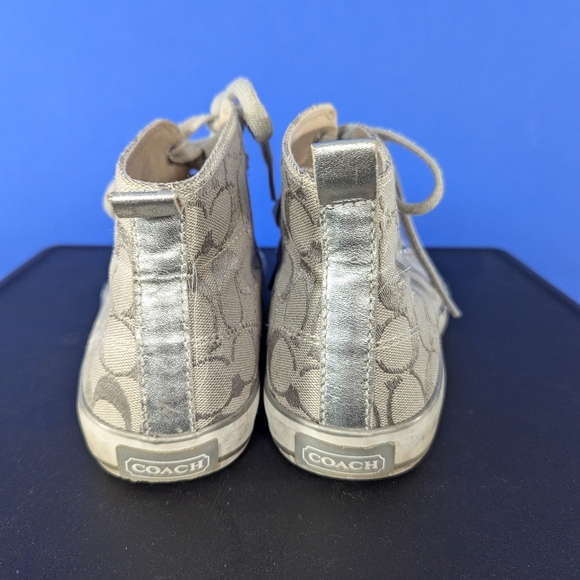 Silver Coach Sneakers - Picture 3 of 5